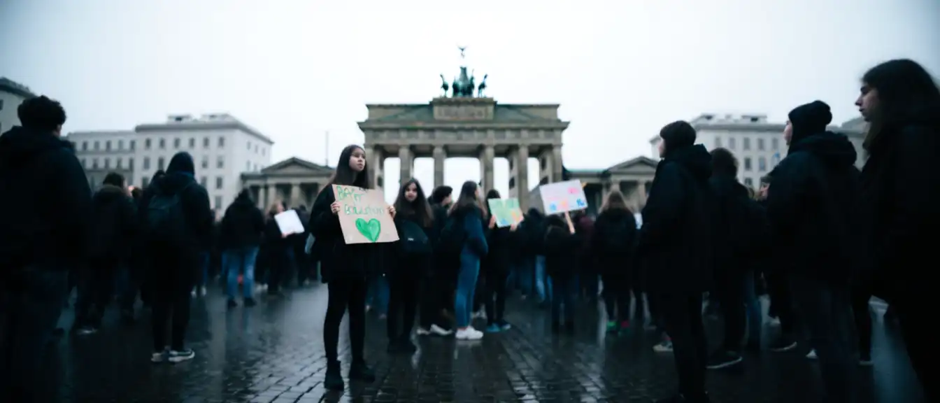 Массовые протесты молодежного движения Gen Z regelt охватят 34 города Германии 31 октября